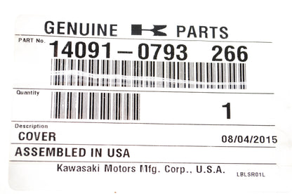 New OEM Kawasaki 14091-0793 266, 14091-0793 Side Cover NOS