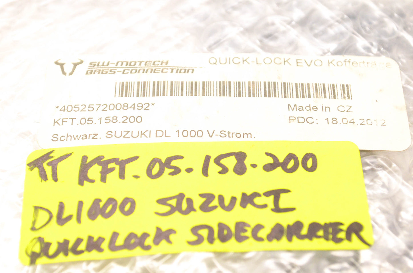 SW Motech KFT.05.158.200, 405257008492 Quick Lock Side Rack Kit NOS