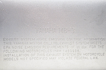New OEM Yamaha 14B-3, 14B0998 Left Exhaust Assembly NOS