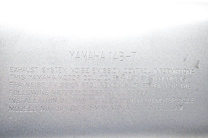 New OEM Yamaha 14B-7, 14B0998 Left Exhaust Assembly NOS