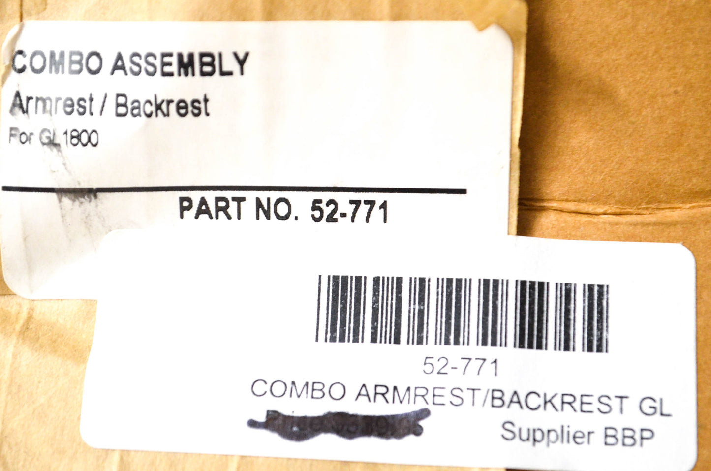 Show Chrome 52-771, 51-711H Armrest Backrest Assembly NOS