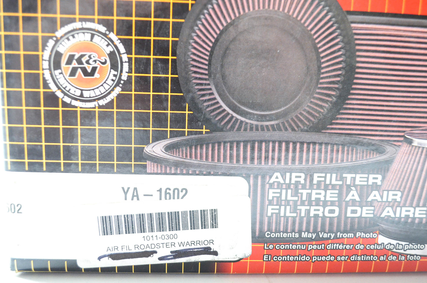 K&N YA-1602, 1011-0300 Air Filter Kit NOS