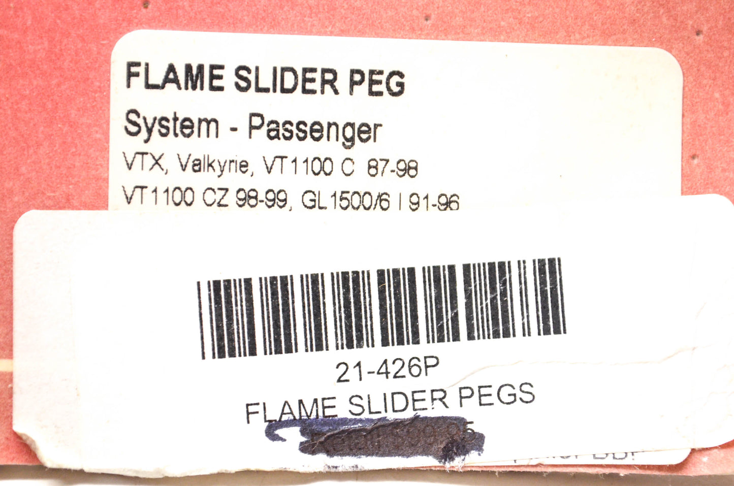 Show Chrome 21-426P Slider Peg Kit for VTX, Valkyrie, VT1100 C 87-98 and VT1100 CZ 98-99, and GL 1500/6 91-96 NOS