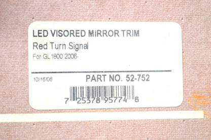 Show Chrome 52-752 Visored Mirror Trim Kit NOS