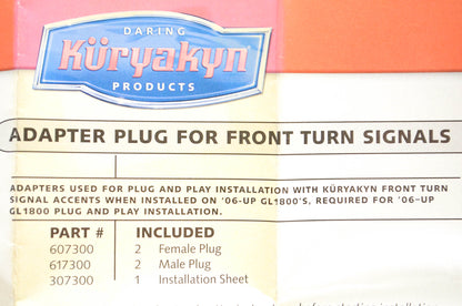 Kuryakyn 607300, 617300 Adapter Plug Kit NOS