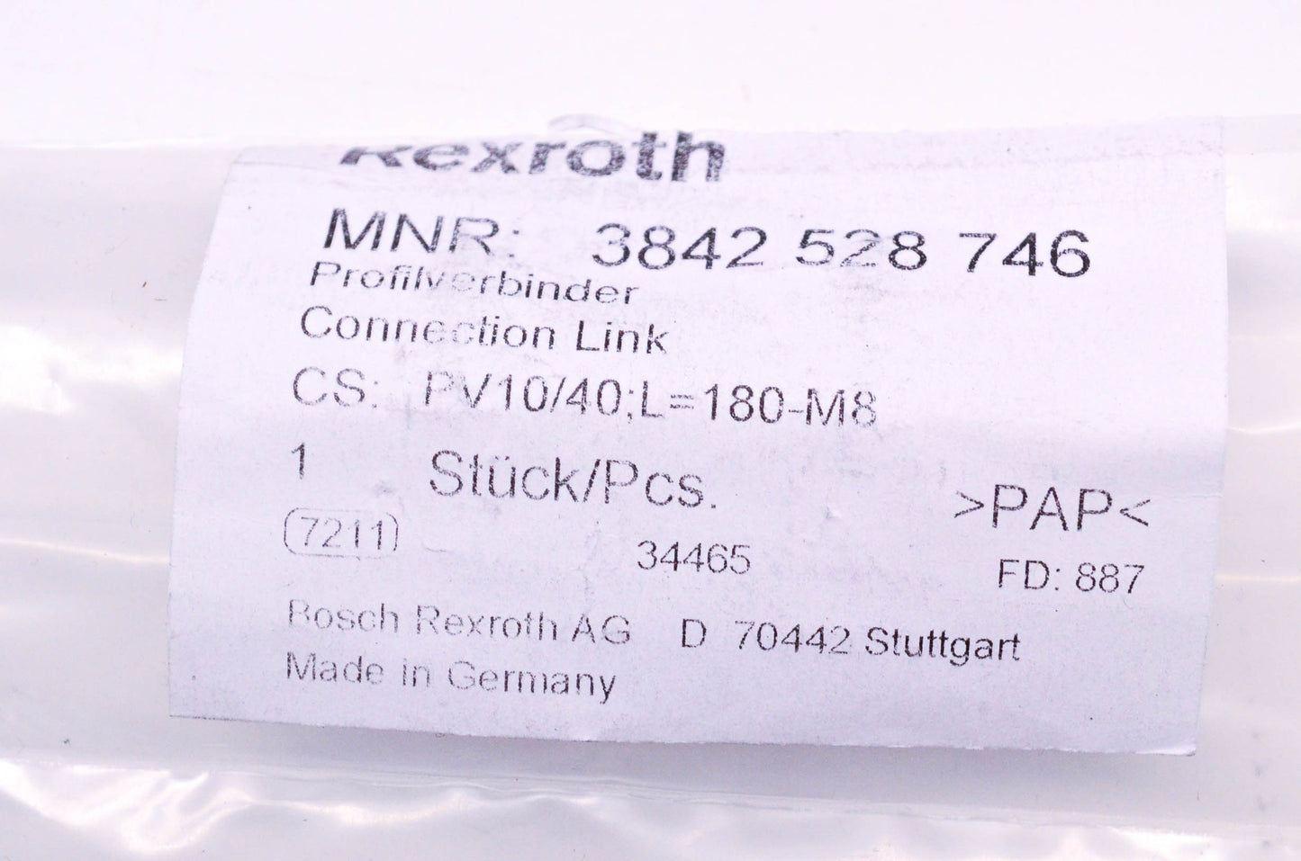 Bosch 3842528746 Connection Link Assembly NOS