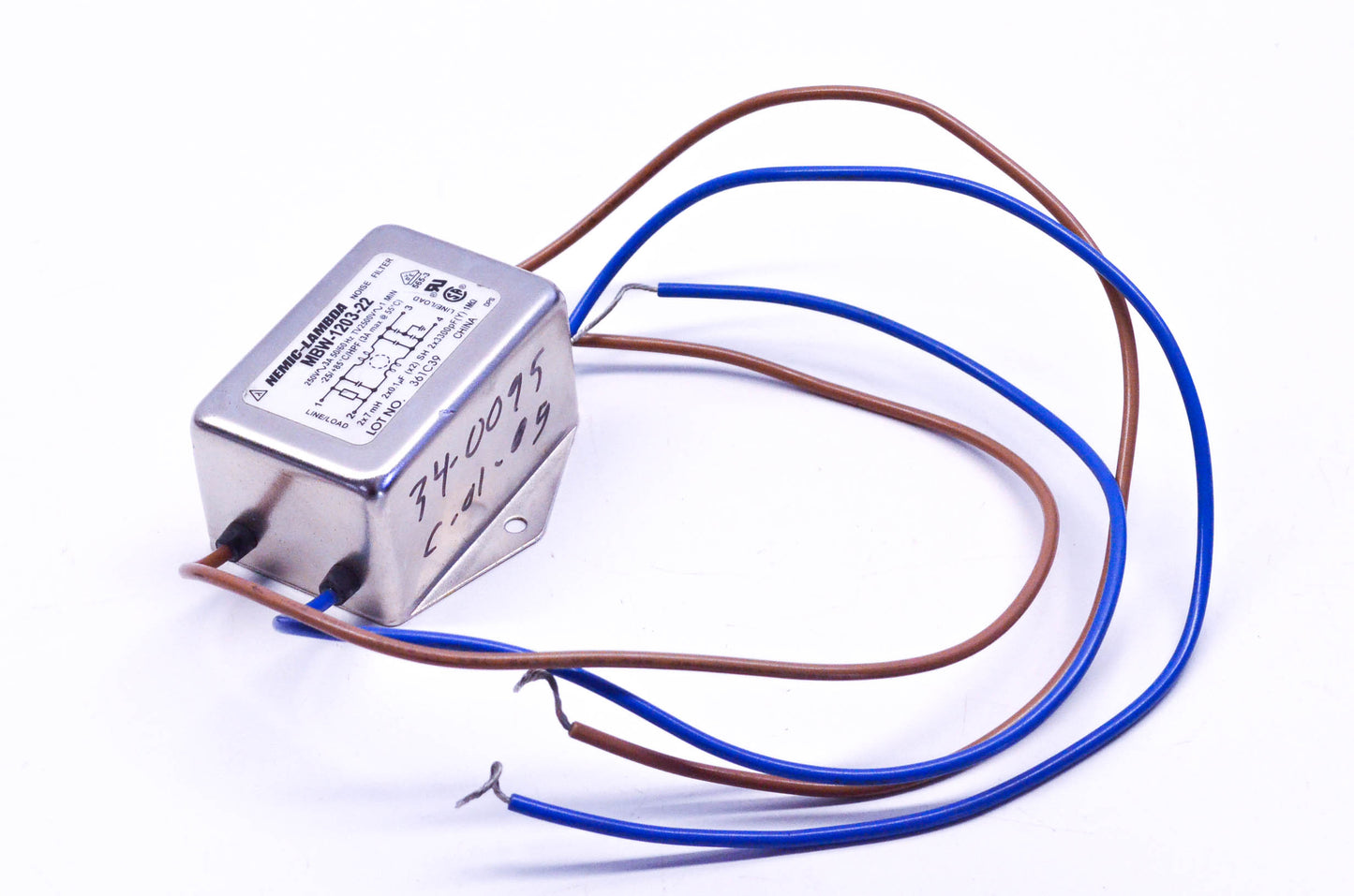 Nemic-Lambda MBW-1203-22 Noise Filter 250V~3A 50/60Hz NOS