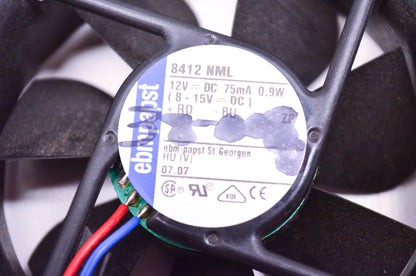 Papst 8412NML Cooling Fan 12V 75mA NOS