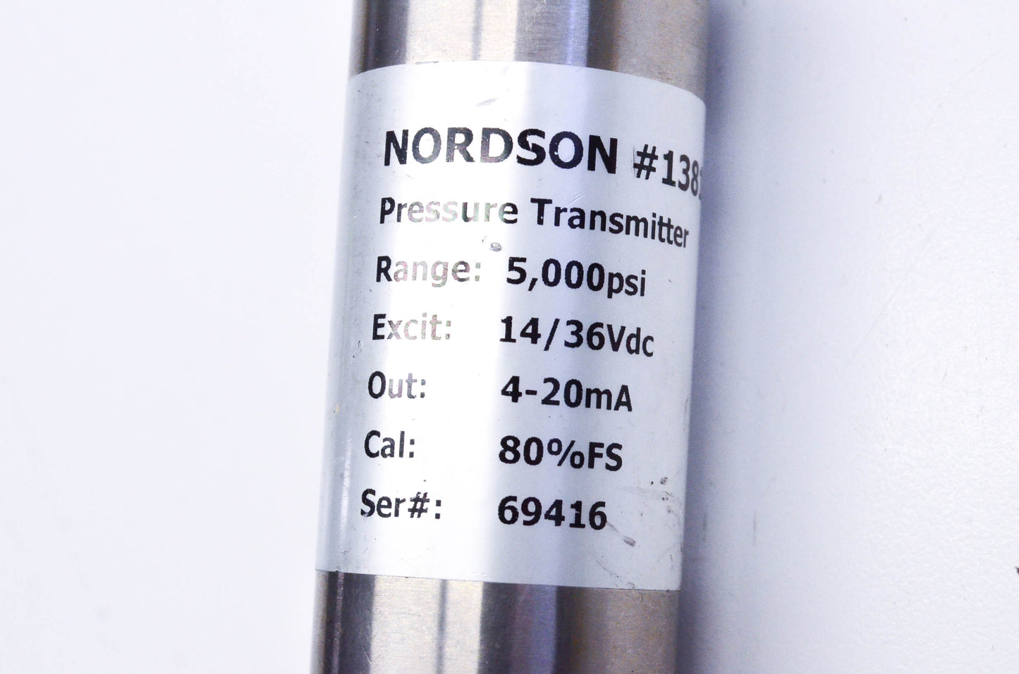 Nordson EFD 138161A Pressure Transmitter Assembly 5000psi Range NOS