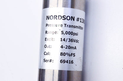 Nordson EFD 138161A Pressure Transmitter Assembly 5000psi Range NOS