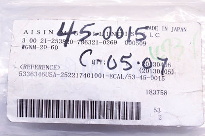 Misumi WGNM20-60 Angle Guide NOS