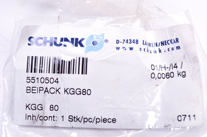 Schunk 5510504, 340310 KGG80 Pneumatic Gripper Kit NOS