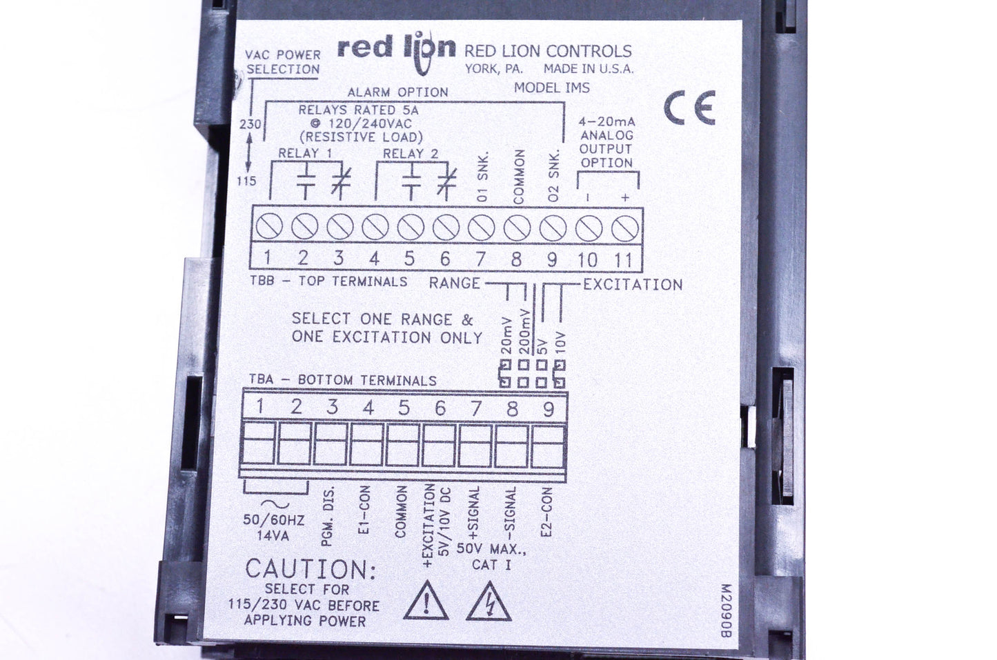 Red Lion IMS03162 Apollo Digital Counter Meter Kit NOS