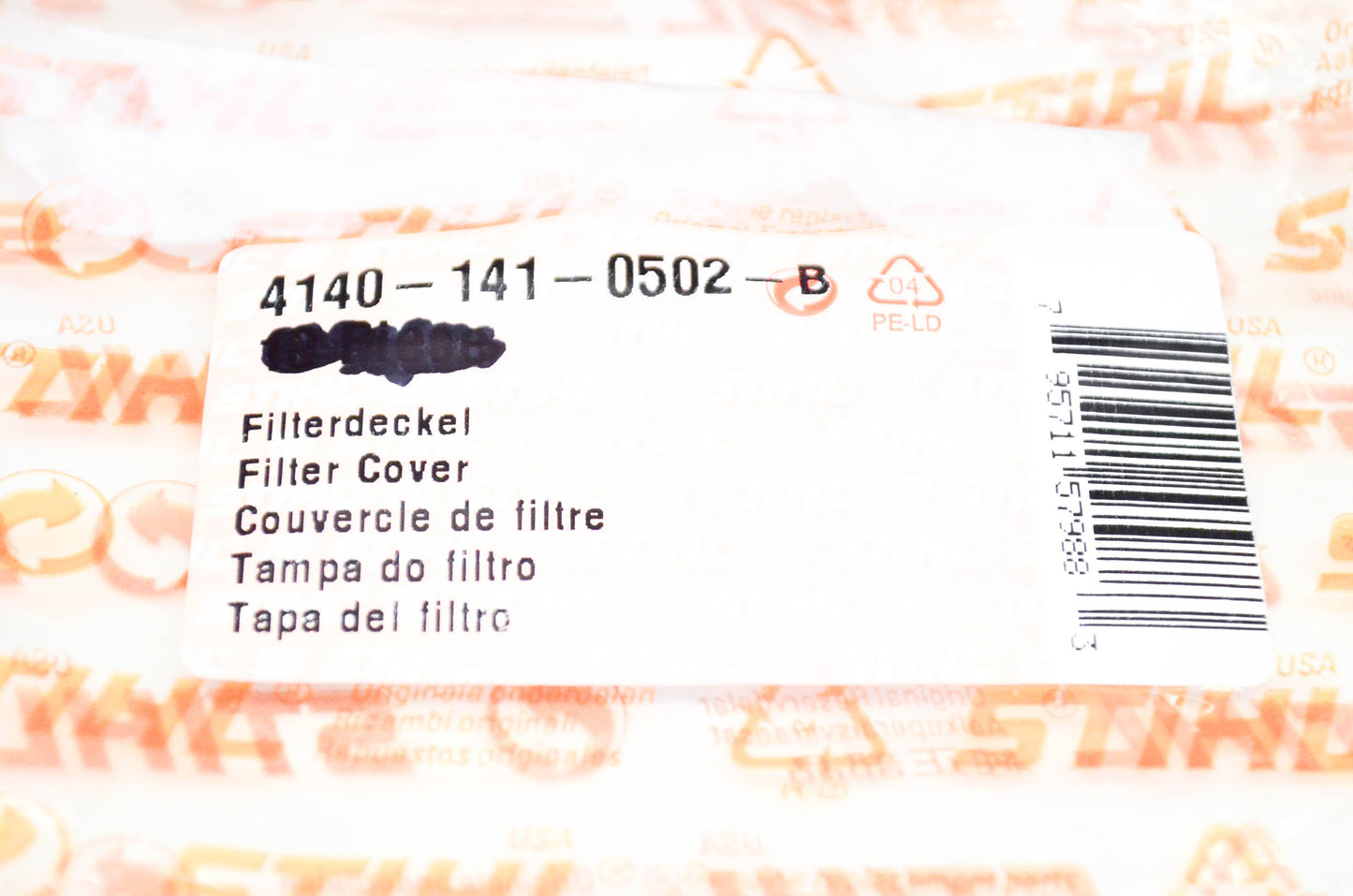 New OEM Stihl 4140-141-0502, 4140-141-0502-B Filter Cover NOS