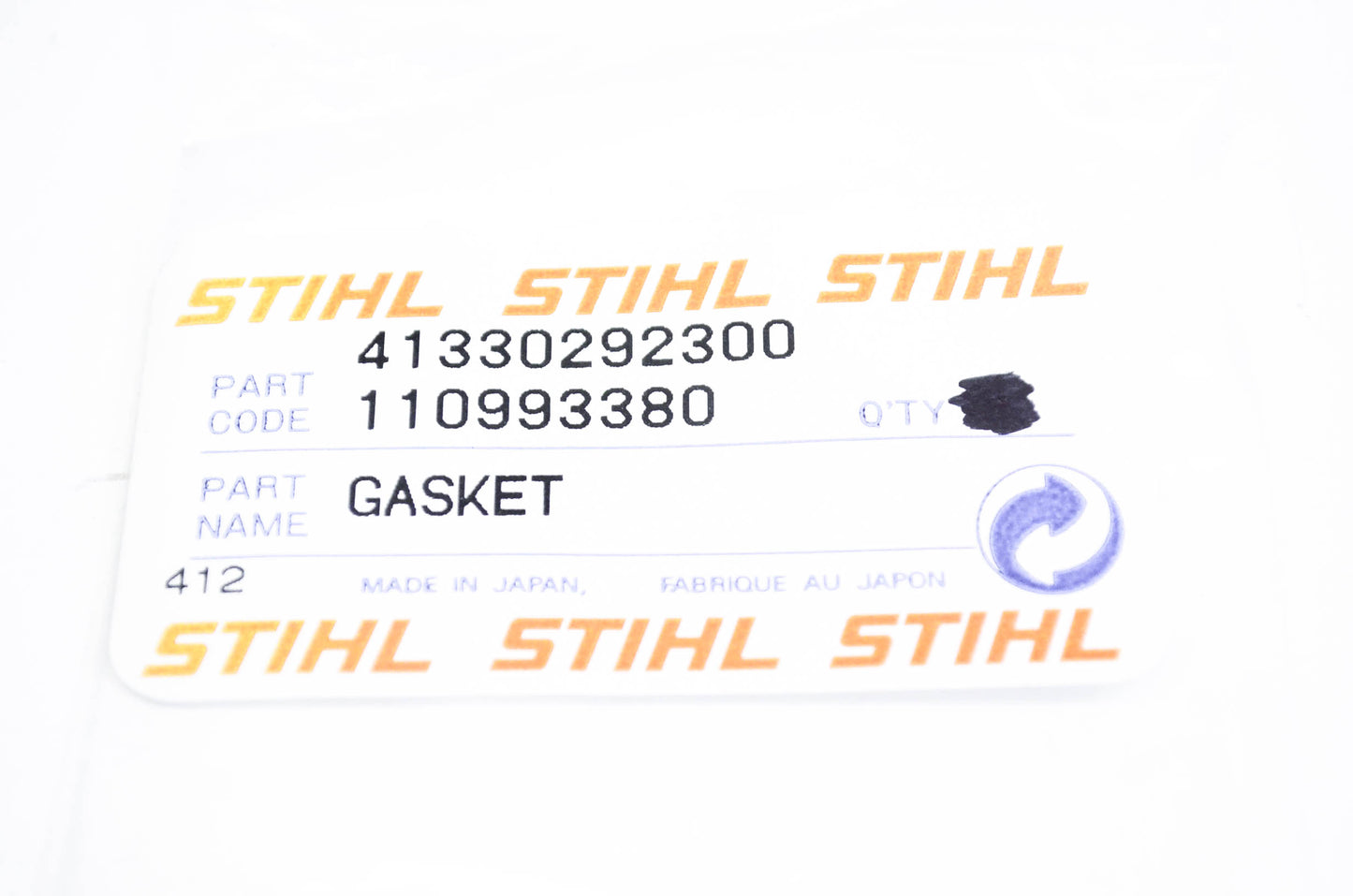 New OEM Stihl 4133-029-2300 Cylinder Gasket NOS