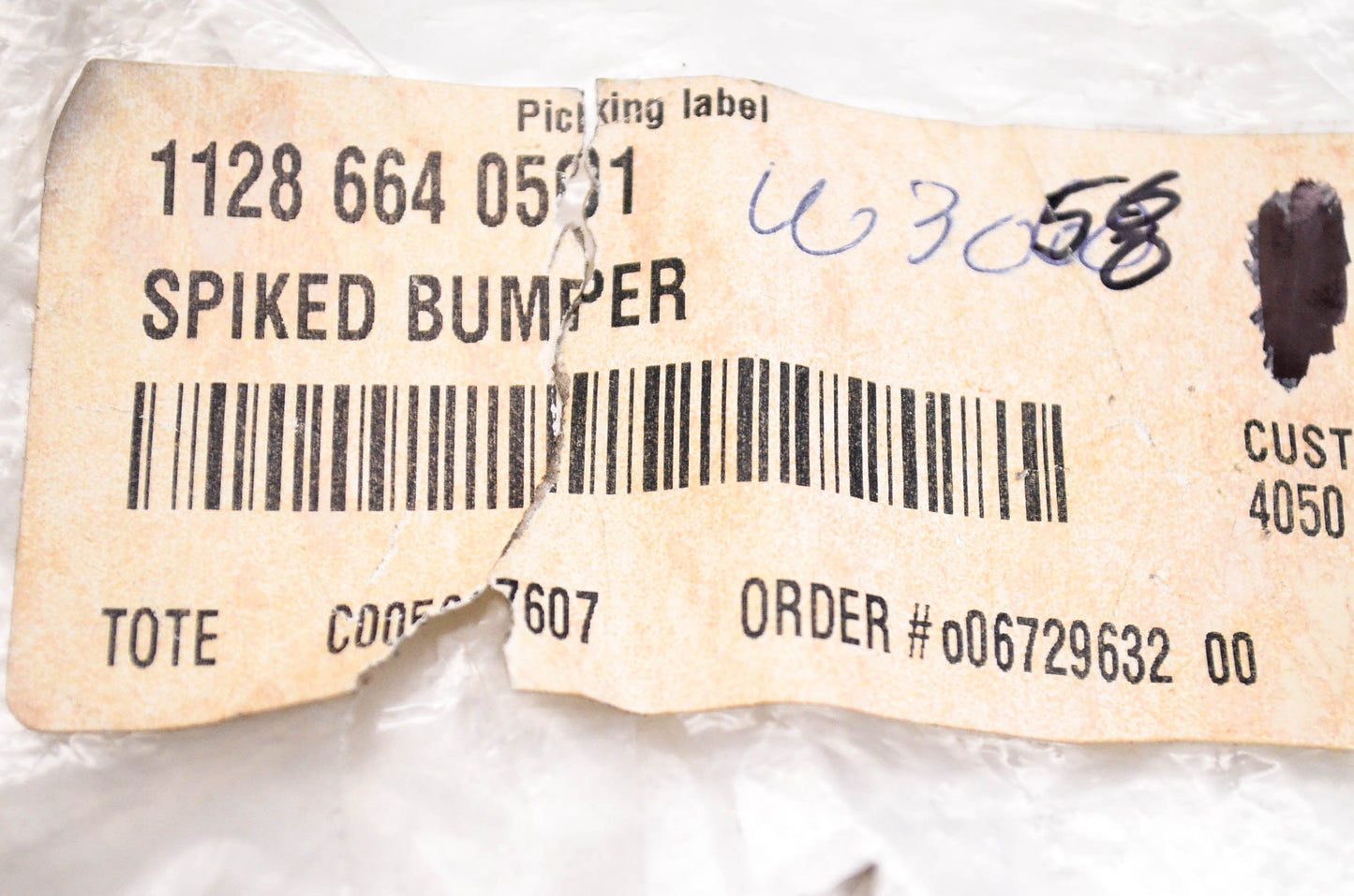 New OEM Stihl 1128-664-0501 Spiked Bumper NOS