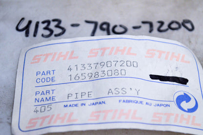 New OEM Stihl 4133-790-7200 Pipe Assembly NOS