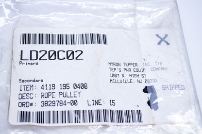 New OEM Stihl 4119-195-0400, LD20C02 Rope Pulley NOS