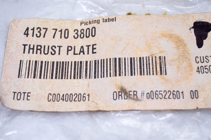New OEM Stihl 4137-710-3800, 4137/00 B Thrust Plate NOS