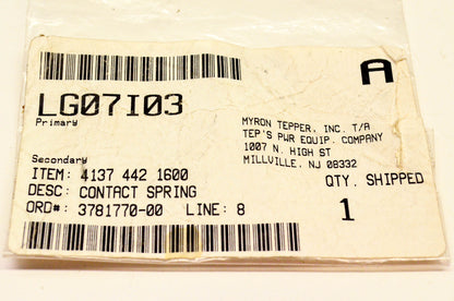 New OEM Stihl 4137-442-1600, LG07I03 Throttle Return Spring NOS