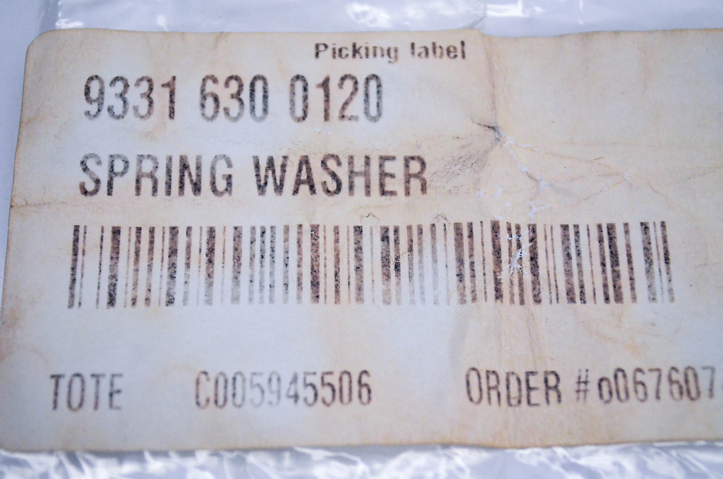 New OEM Stihl 9331-630-0120 Conical Spring Washer NOS