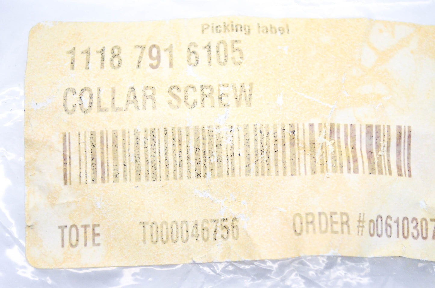 New OEM Stihl 1118-791-6105 Collar Screw NOS