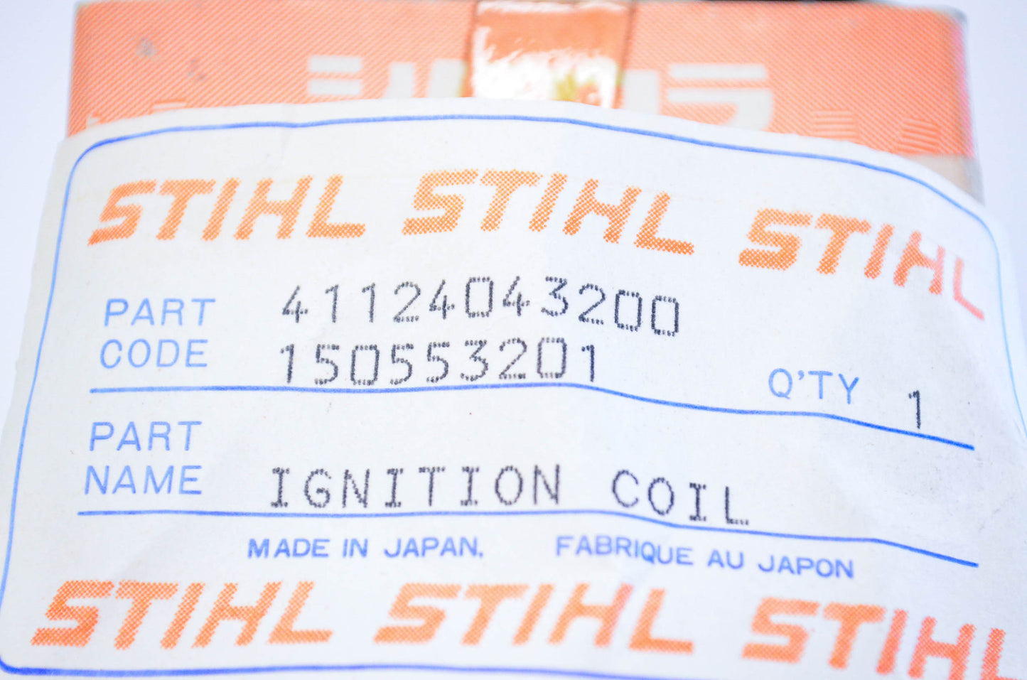 New OEM Stihl 4112-404-3200 Ignition Coil NOS