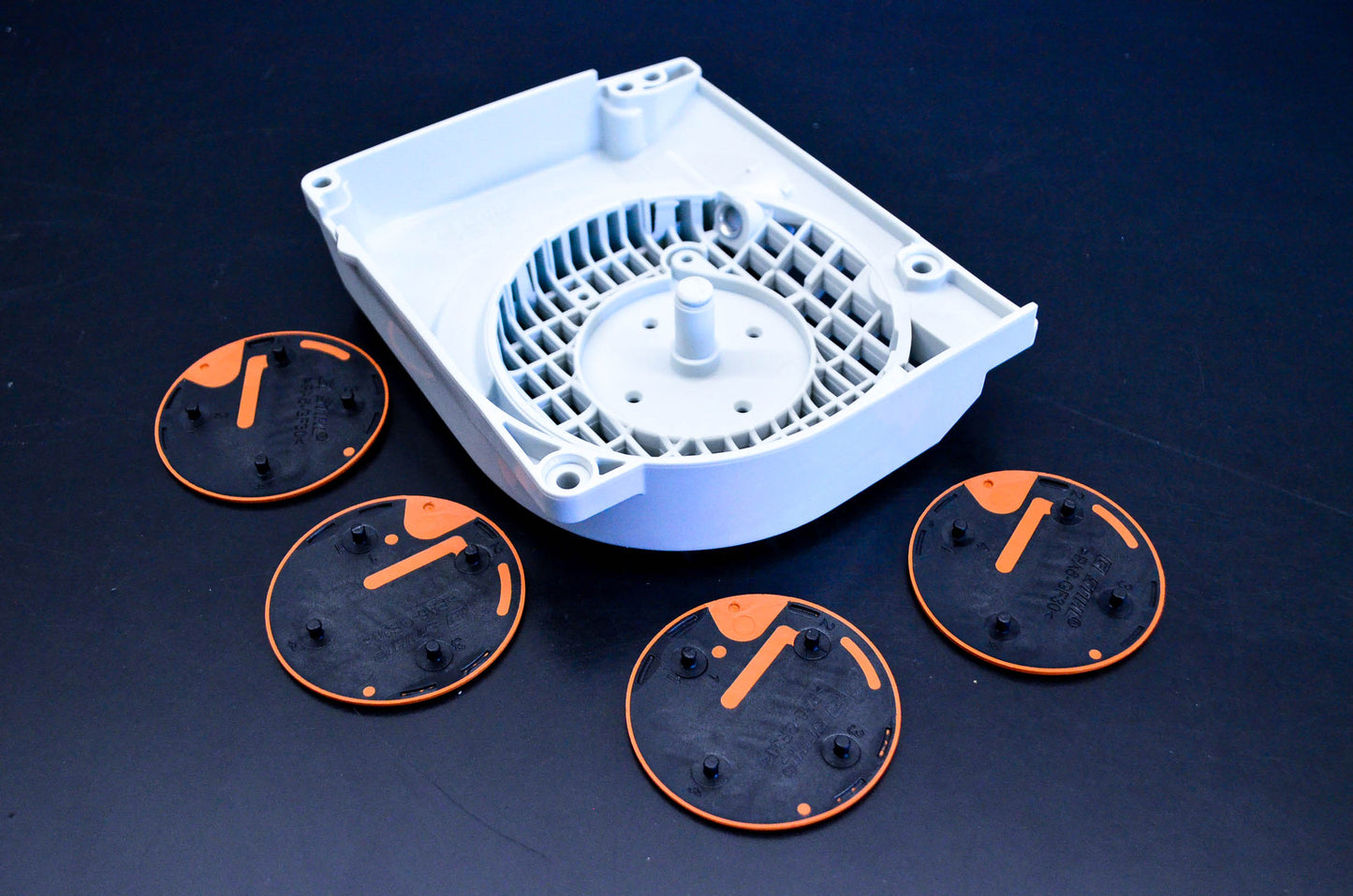 New OEM Stihl 1127-080-1802, 1127-084-1000, PA66/GF30 Fan Housing NOS