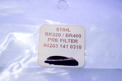 New OEM Stihl 4203-141-0310, 4203-141-0310A Leaf Blower Pre-filter Wrap NOS