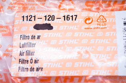 New OEM Stihl 1121-120-1617 Air Filter NOS