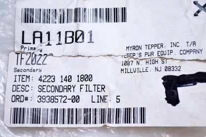 New OEM Stihl 4223-140-1800, LA11B01 Air Filter NOS