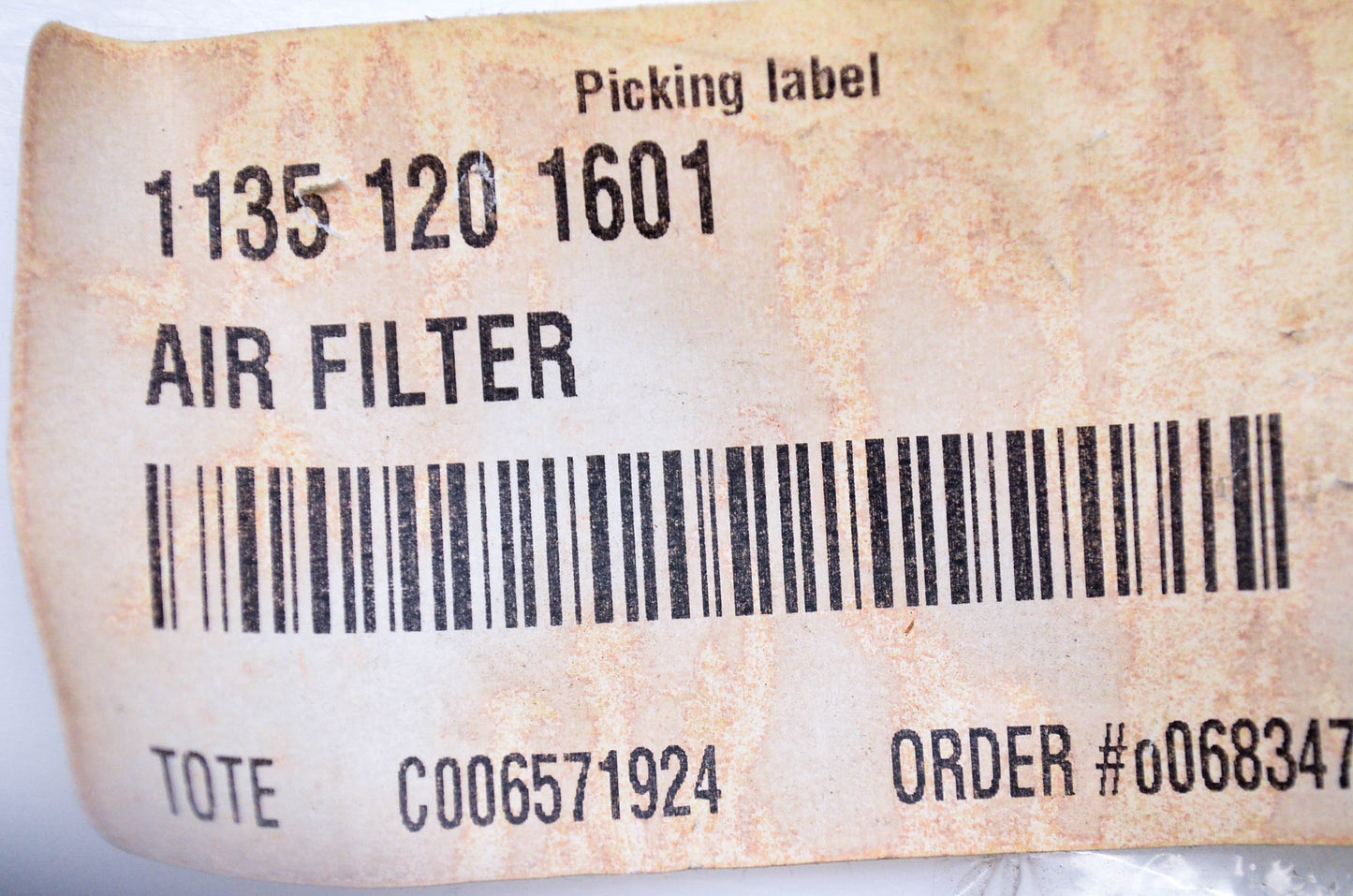 New OEM Stihl 1135-120-1601 Air Filter NOS