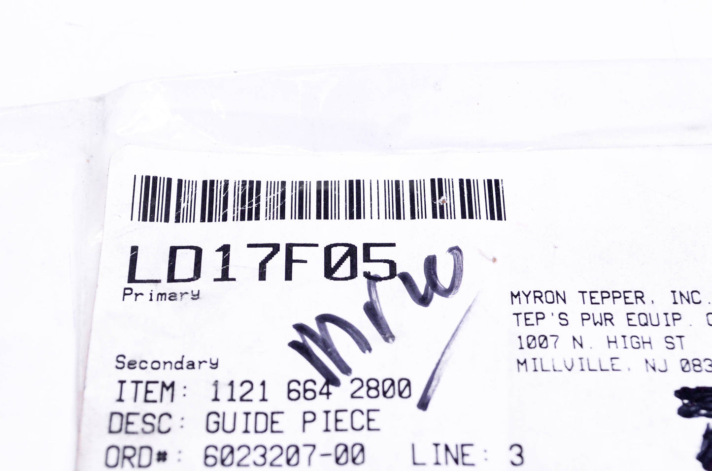 New OEM Stihl 1121-664-2800, LD17F05 Guide Piece NOS