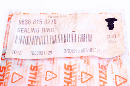New OEM Stihl 9636-815-0270 Sealing Ring NOS