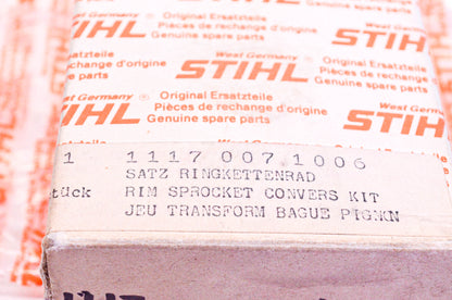 New OEM Stihl 1117-007-1006 7T Rim Sprocket Kit NOS