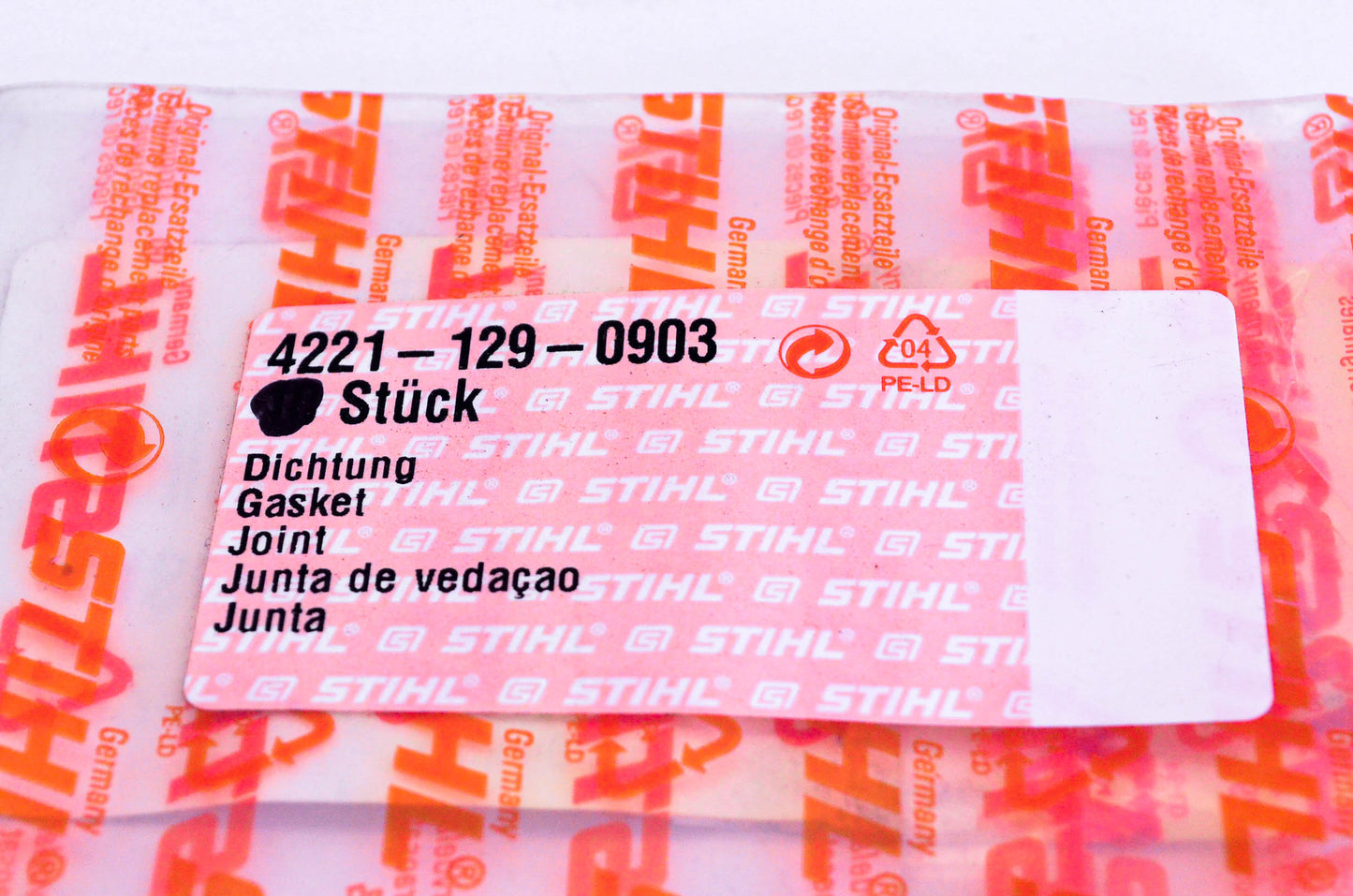 New OEM Stihl 4221-129-0903, LO07D04 Gasket NOS