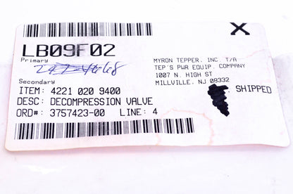 New OEM Stihl 4221-020-9400, LB09F02 Decompression Valve NOS