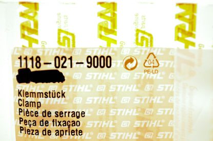 New OEM Stihl 1118-021-9000 Rubber Clamp NOS