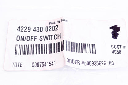 New OEM Stihl 4229-430-0202 On/Off Switch 15A/125VAC NOS