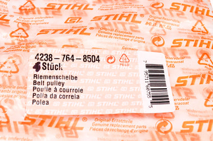 New OEM Stihl 4238-764-8504, 4238-764-8504-B Belt Pulley NOS