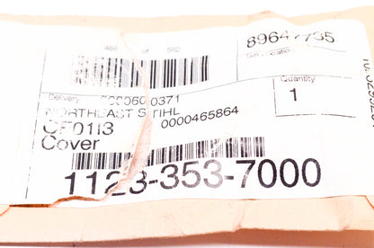 New OEM Stihl 1123-353-7000 Fuel Line Cover NOS