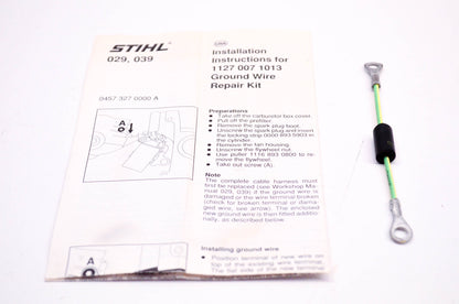 New OEM Stihl 1127-007-1009, 1127-007-1013 Ground Wire NOS