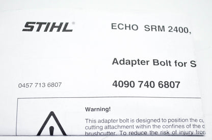New OEM Stihl 4090-740-6807, 4090-713-6807, 6807 Adaptor Bolt NOS