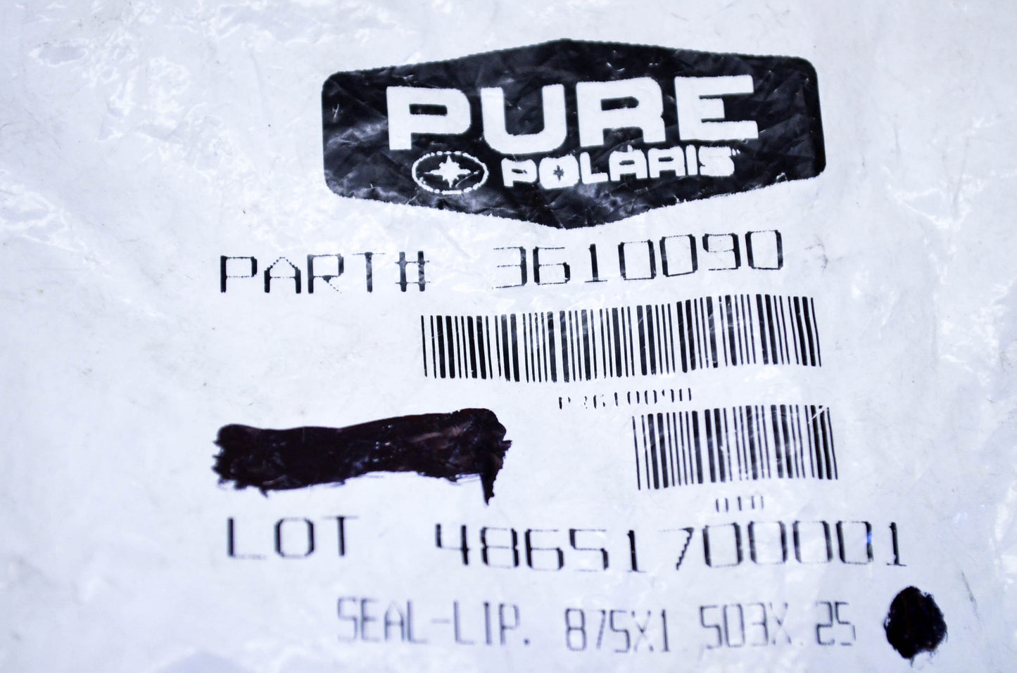 New OEM Polaris 3610090 Lip Seal NOS