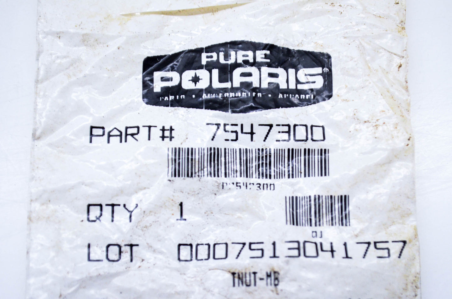 New OEM Polaris 7547300 T Nut M6 NOS