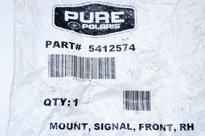 New OEM Polaris 5412574 Right Hand Front Signal Mount NOS