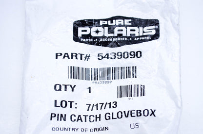 New OEM Polaris 5439090 Pin Catch Glovebox NOS