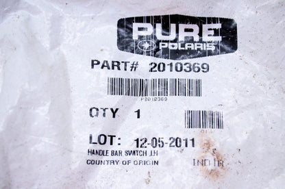 New OEM Polaris 2010369 Left Hand Handle Bar Switch NOS