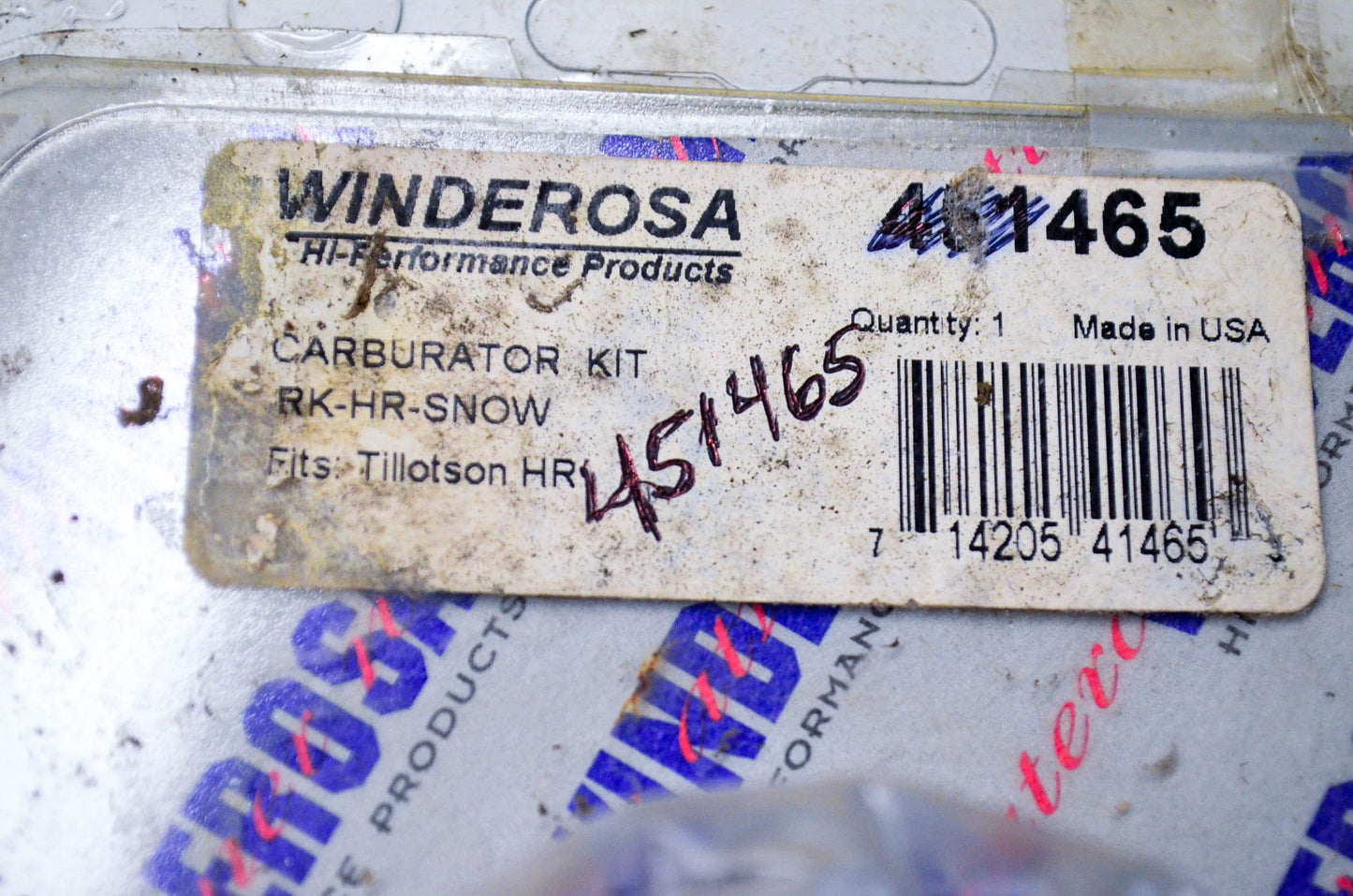 Winderosa 451465 Carburetor Kit NOS