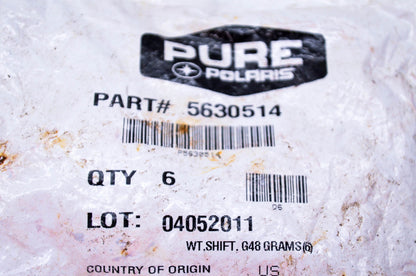 New OEM Polaris 5630514 Clutch Weight G NOS